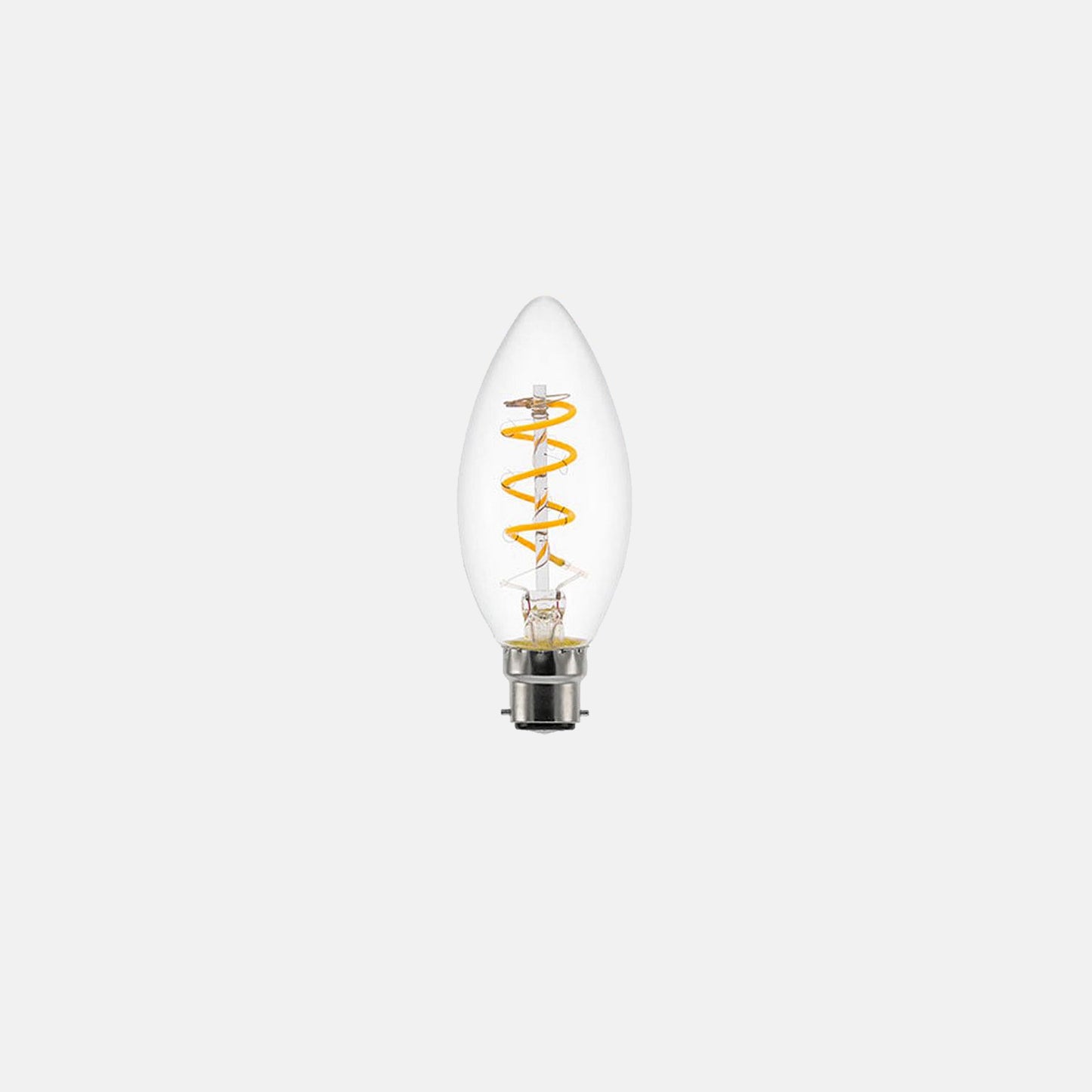 3.5W LED Filament Dimmable Candle Warm White Bayonet Cap