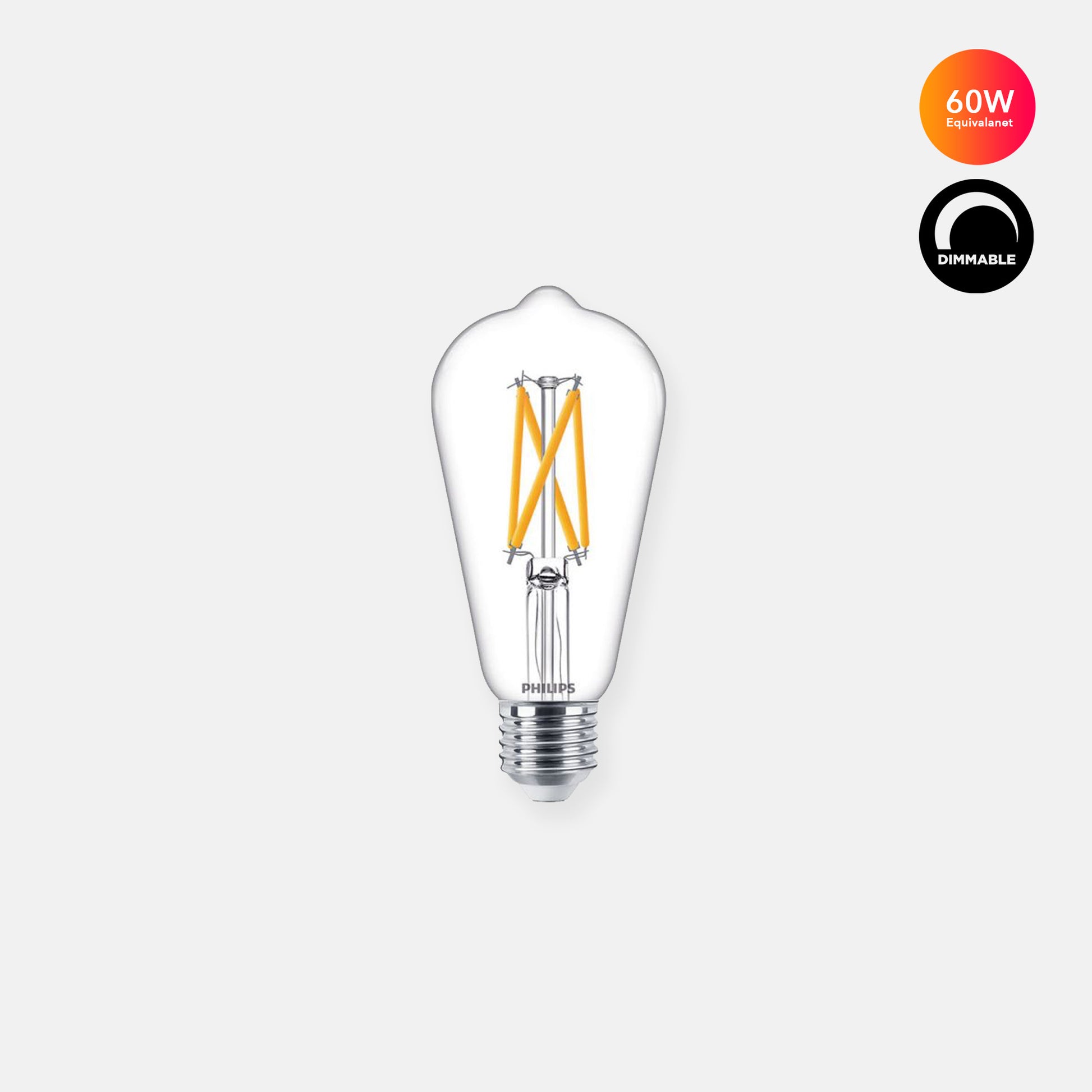 PHILIPS LED E27 A60 7W 806 lumen bulb