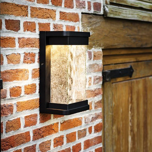 Lutec Starry LED Outdoor Wall Light - Black