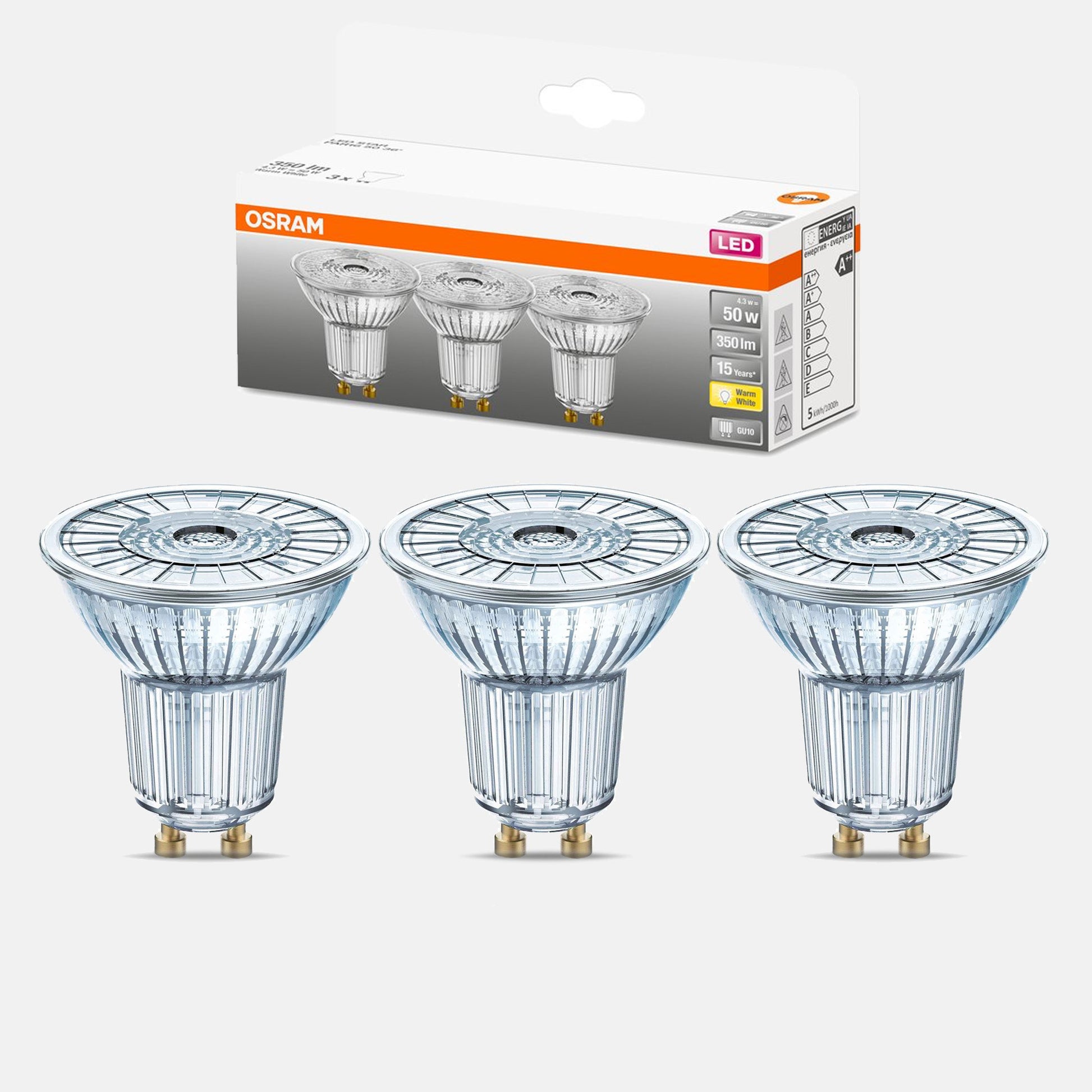 LED VALUE GU10 4.3W Par16 3000K 36 OSRAM