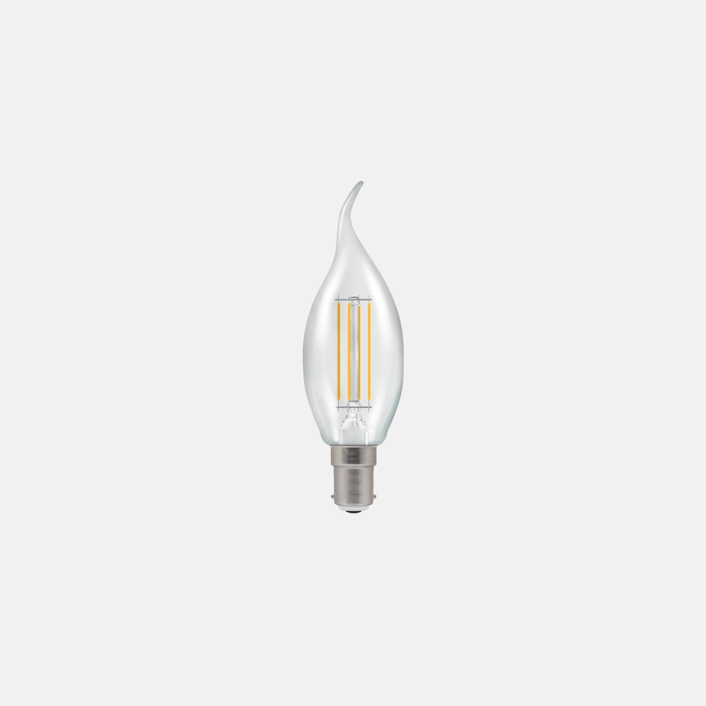 5W - 40W  LED Dimmable Candle Bent-Tip Filament Warm White