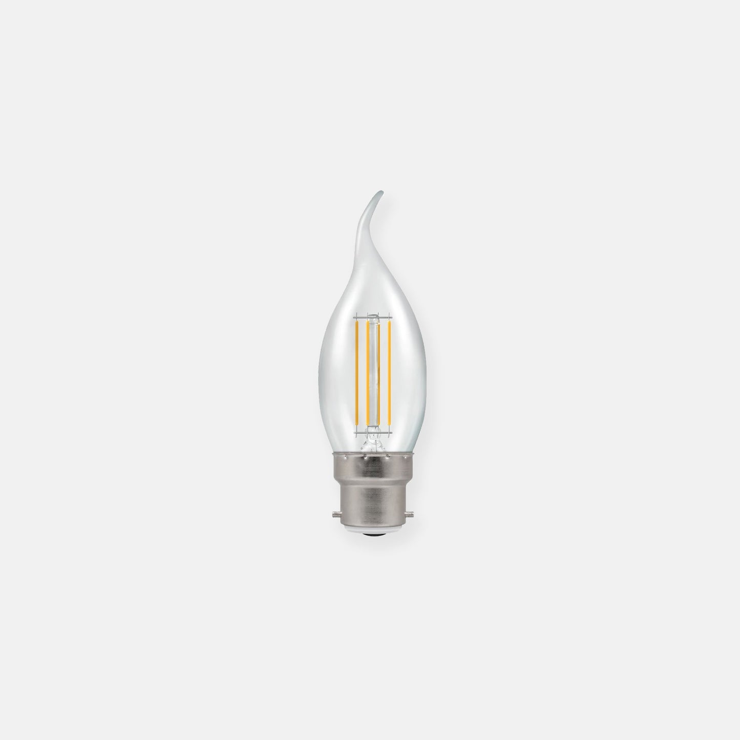 5W - 40W  LED Dimmable Candle Bent-Tip Filament Warm White